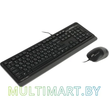 Комплект клавиатура + мышь A4Tech Fstyler F1010 (черный/серый)